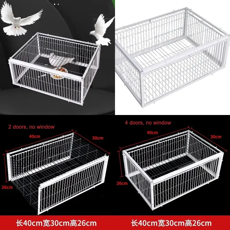 for Metal One Way Door Bird Cage Pigeon Cage Small Folding