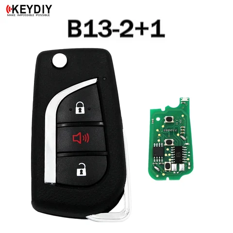 Универсальный Ключ Дистанционного Управления KEYDIY B13 Для Toyota Style KD900 B13-2 KD-X2 Mini KD, Требуется Программирование