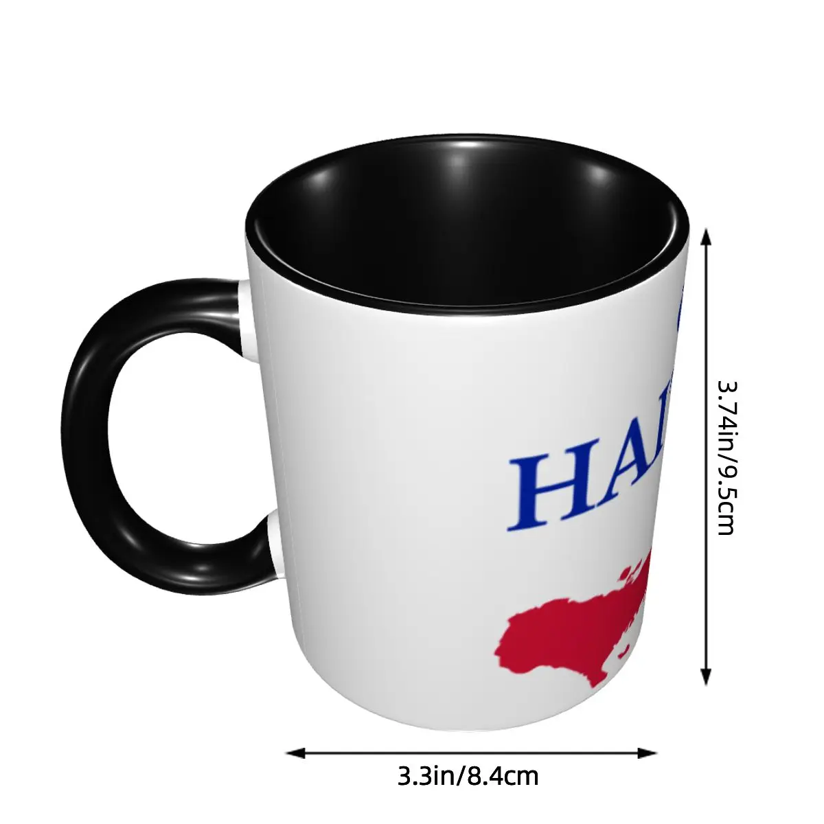 Haiti Map Flag Mugs Customized Coffee Ceramic Mug Creative Present