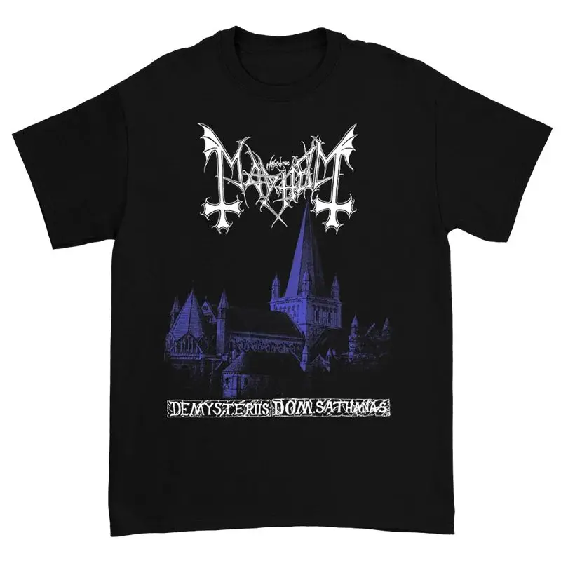 Mayhem Norwegian Band Black Metal Rock Dark Red American Vintage Punk Street Men's T-Shirt Graphic T Shirts