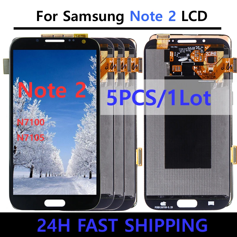 5Pcs/Lots Display LCD For Samsung Galaxy Note 3 N9005 Note2 N7100 Lcd Display Touch Screen Digitizer Assembly Replacement