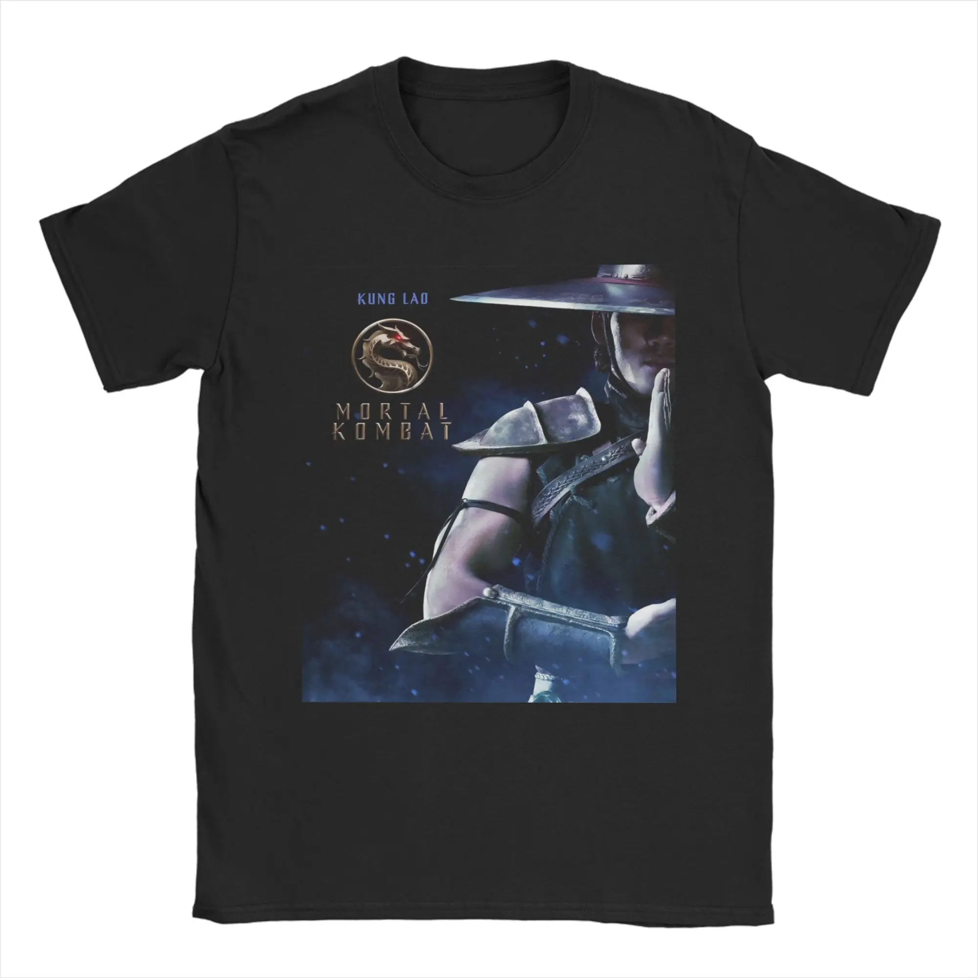 MK Kung Lao T-Shirts for Men Women Mortal Kombat MK11 Funny 100% Cotton Tees Round Neck Short Sleeve T Shirt Gift Idea Tops