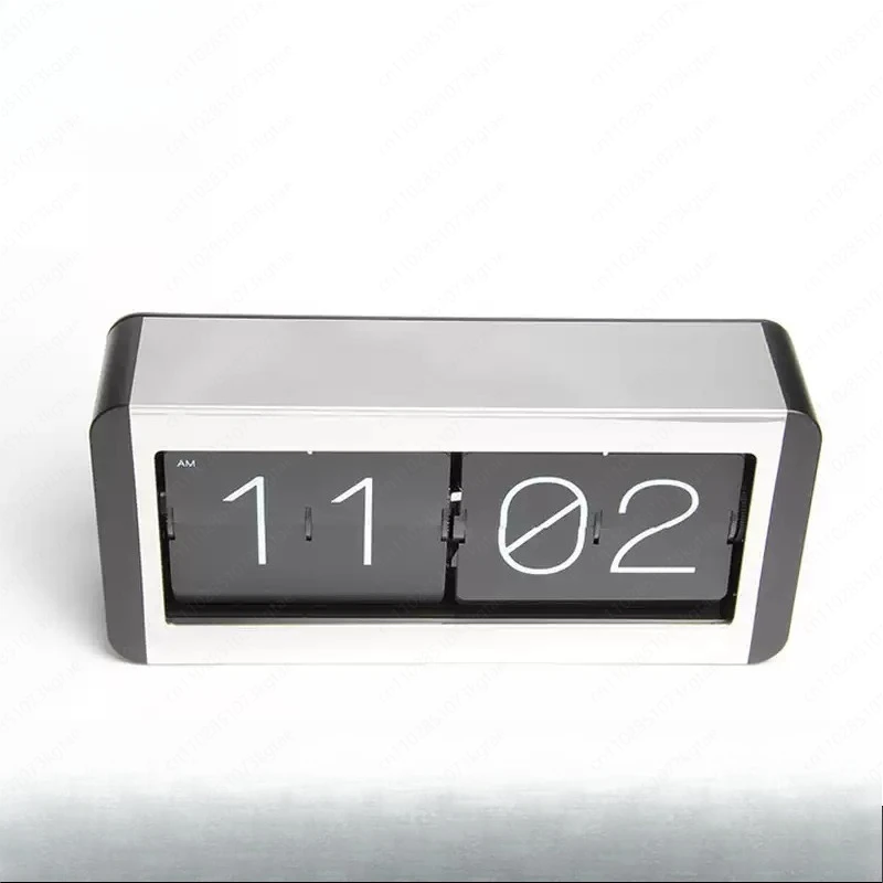 Metal personalized page turning clock Export page turning Living room bedroom table Wall