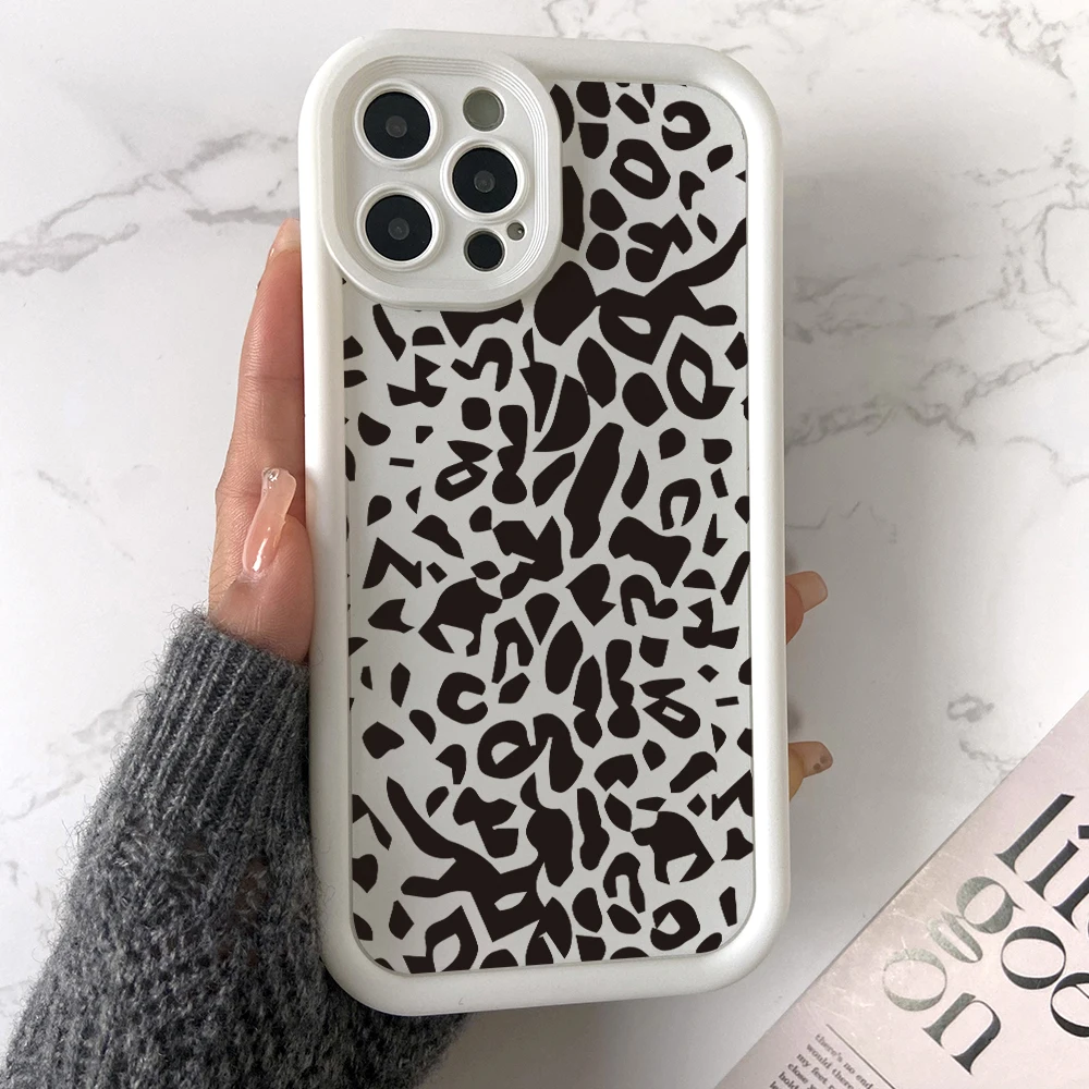 Fashion Leopard Print Phone Case for OPPO A98 A95 A78 A76 A74 A72 A58 A55 A54 A53 A38 A33 A31 A17 A16 A15 4G 5G Capa