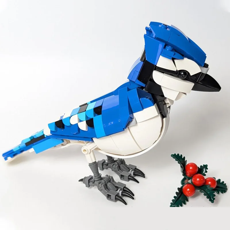 

320pcs MOC Bluejay Building Blocks DIY Bird Model Creative Wildlife Display Educational Toy for Kids Nature Lovers Collectors