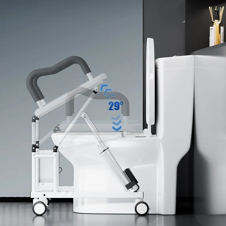 

Smart Patient Lift Aid Bedside Commode Toilet Chair Bathroom Safety Equipment for Elderly Care Rehabilitation Therapy Supplies