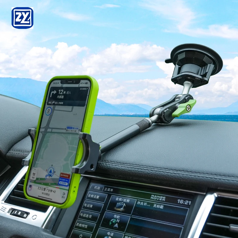 One-Click to Open the Mobile Phone Clamp Stable Suction Cup Mount for Car Navigation Mobile Phone Holder