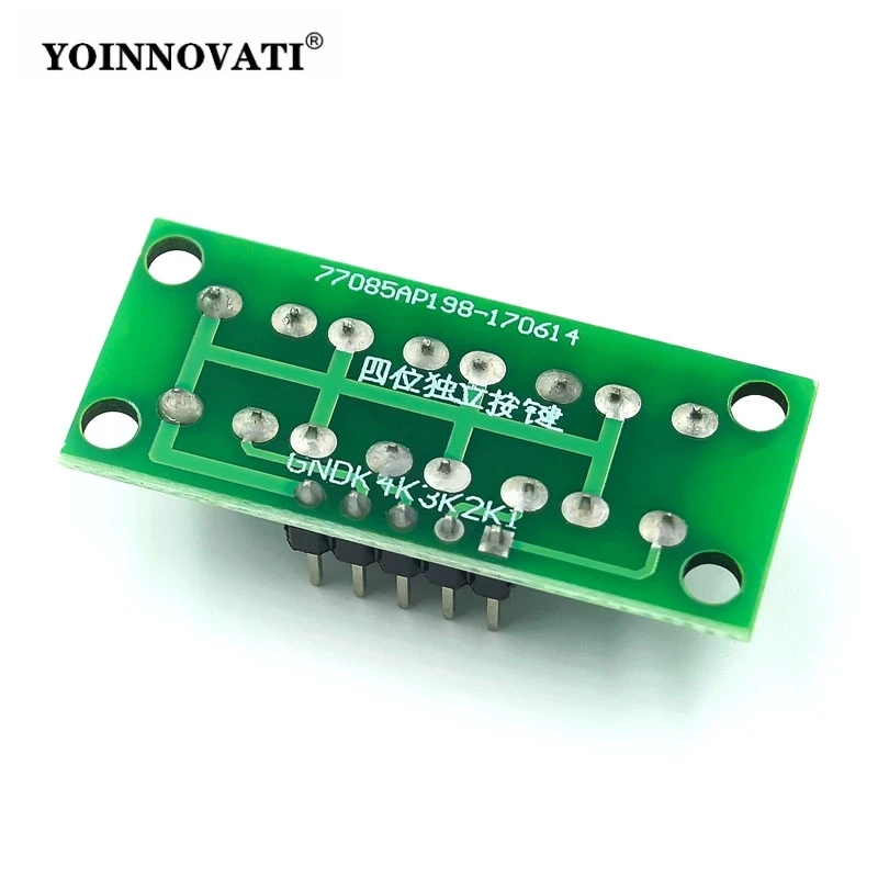 DIY Kit 1x4 4 Independent Key Button Keypad Keyboard Module Mcu for Arduino Student Class Design Graduation Project Experiment