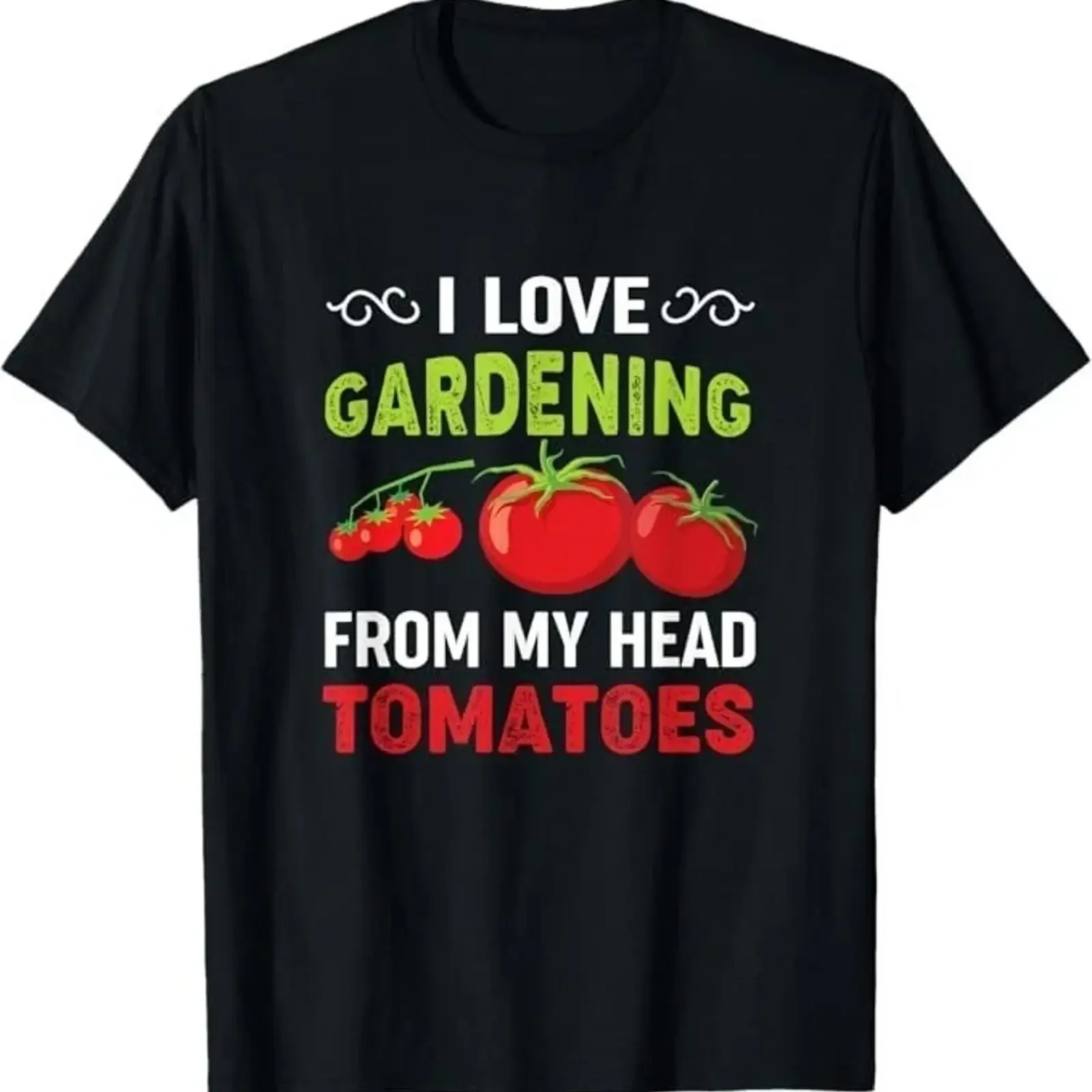 Funny Gardening I Love Tomatoes Pun Gardener T Shirt H181 vintage Washed Casual Stylish Stretched Versatile Unisex streetwear