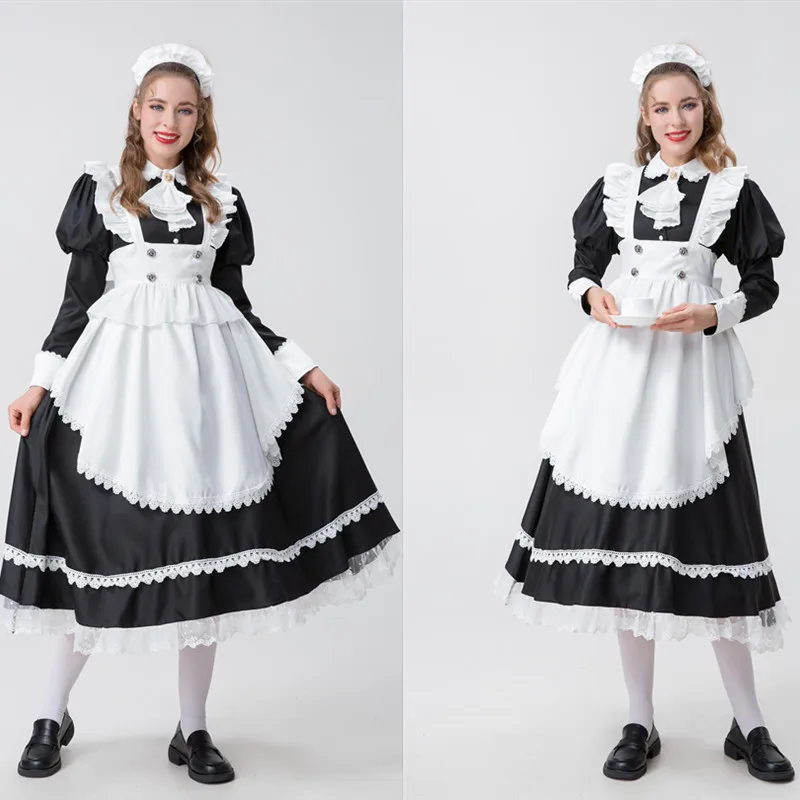 زي تنكري نسائي للهالوين، زي خادمة، زي عاملة راقية، فستان كيمونو، زي للمؤتمرات السنوية والحفلات، زي تقليدي صيني للعب الأدوار