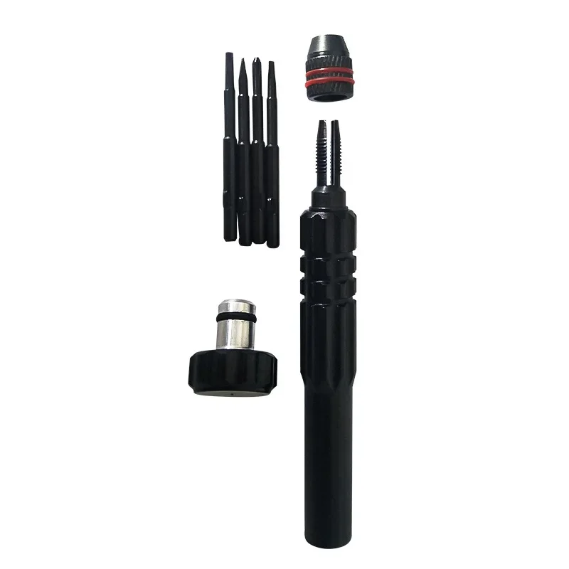 Portable Mini Screwdriver 4-in-1 Aluminum Alloy Disassembly Pen Tool Flat Cross Head Screw Mobile Phone Open Repair Tools