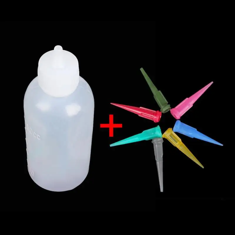 1/2/3/4/5/6set Jam Painting Squeeze Bottles With 7 Nozzles Cake Decor Baking Pastry 50Ml Bottle Drawing Tools Jam Pot Cake Tools