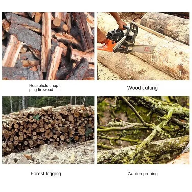 Imagem -05 - Potência Gasolina Motosserra Serra Logging Quebra-gelo Alta Potência Motosserra Árvore Arte Máquina de Corte Economia de Combustível Doméstico 9800w Alta