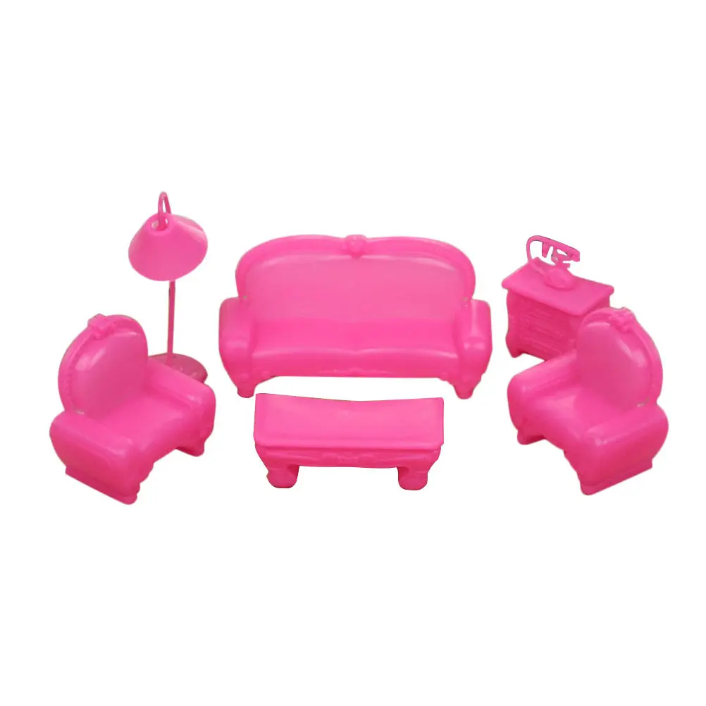 Plastic Sofa Set Pink Kids Room Accessories Bedroom Furniture Accessories Strong Sturdy Safe Easy Install Birthday Gift