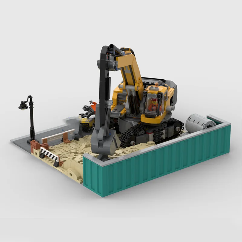 635pcs MOC Modular Construction Area Display Set Model Building Christmas Gift Blocks Architecture DIY Toy Idea Education Kids