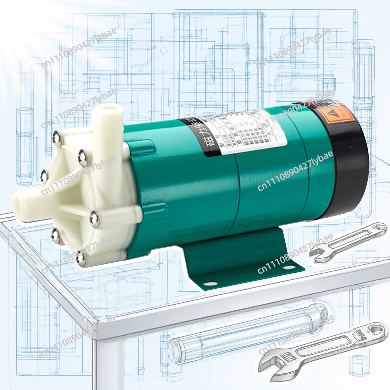 MP-15RM MMicro Magnetic Circulation Drive Pumps Acid And Alkali Resistant Corrosion Resistant Fluoroplastic Chemical Water Pump