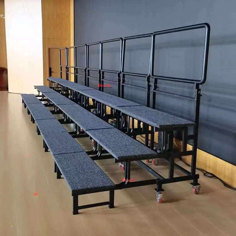 Folding Easy Install Portable Mobile Aluminium Standing Platform Stair Choir Stage Event Choral Churches Chorus Riser