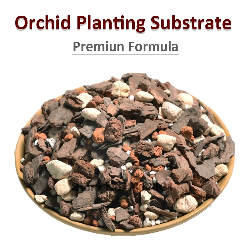 Fertilizante de plantación de sustrato de orquídeas de liberación lenta, 450g, cultivo de orquídeas, suelo de plantación mixta especial/fertilizante/piedra