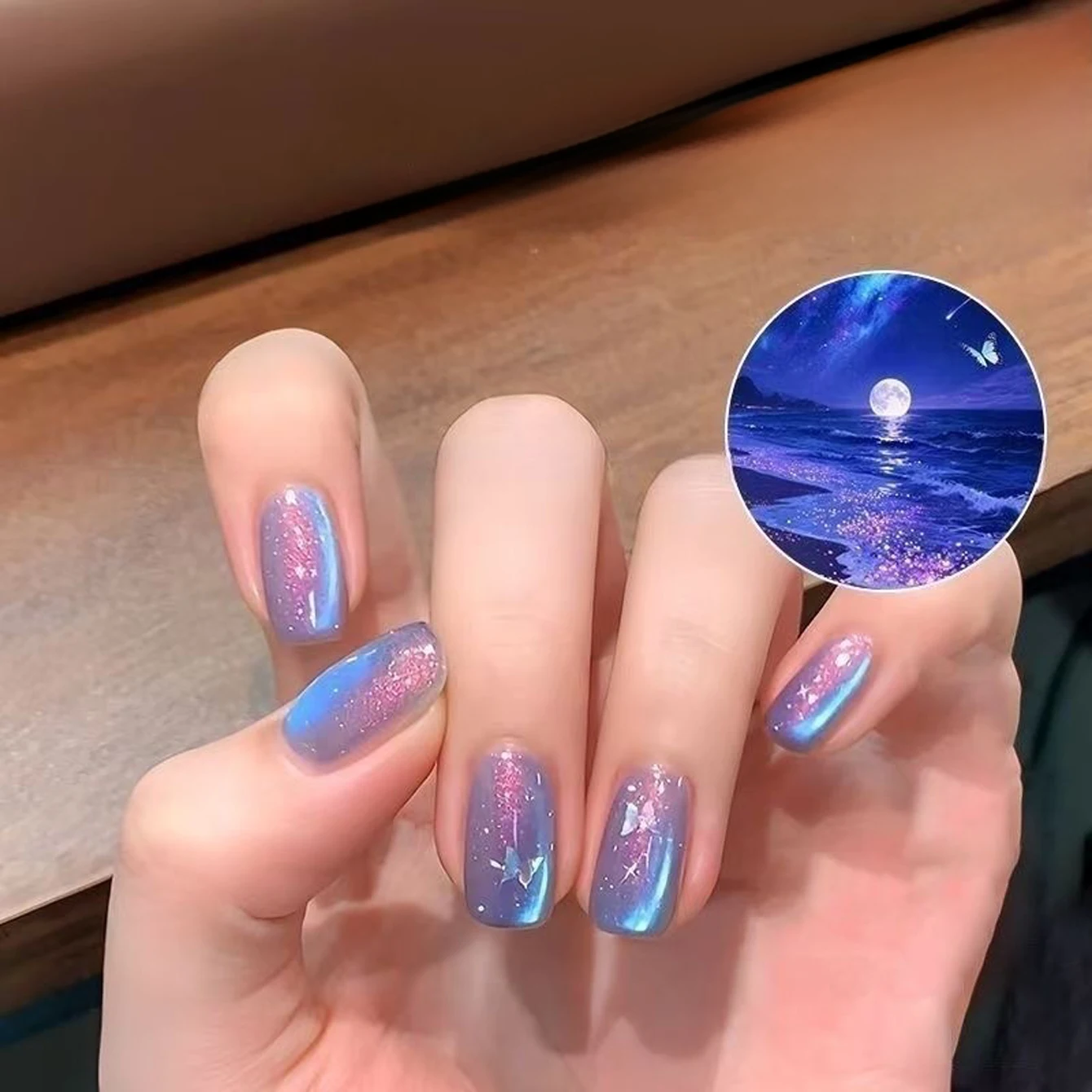 

12ML 1-6pcs Whitening Cloud Diamond Northern Lights Cat Eye Gel Nail Polish Flash Glass Beads Crystal Stone Cat Eye Nail Glue