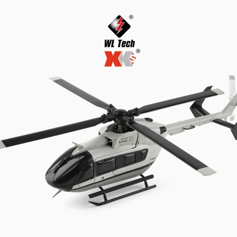 Wltoys 2025 K160 4-Way Brushless Rc Helicopter Ec-145 Simulation Model Remote Control Toy For Kids And Adults In Stock Gift Idea