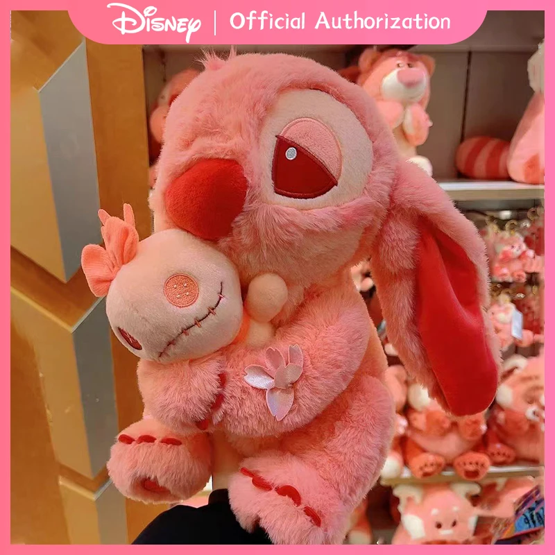 30CM New Disney Lilo & Stitch Doll Scrump Cartoon Sakura Angel Plush Toy Cute Anime Soft Stuffed Kawaii Children\'s Birthday Gift