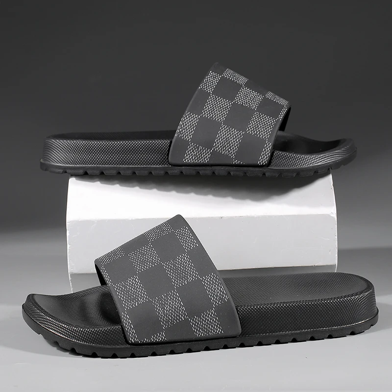 Sommermode-Hausschuhe für Herren, Indoor-Outdoor-Sandalen, Strand-Flip-Flops, dicke Sohle, Herren-Slides, rutschfest, Tarnfarbe, Größe 48