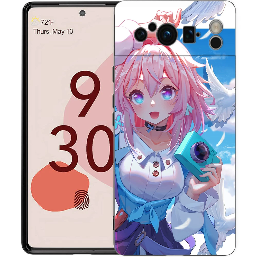 Honkai Star Rail Genshin Impact Phone Case For Google Pixel 8 7 6 Pro 6A 7A 5G Soft Silicone Shockproof TPU Black Cover Fundas