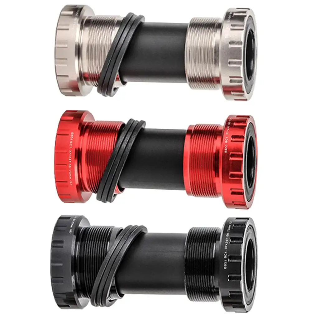 Bike Bottom Bracket Mountain Road Bike BC1.37x24T BB 24mm Crankset & Shims