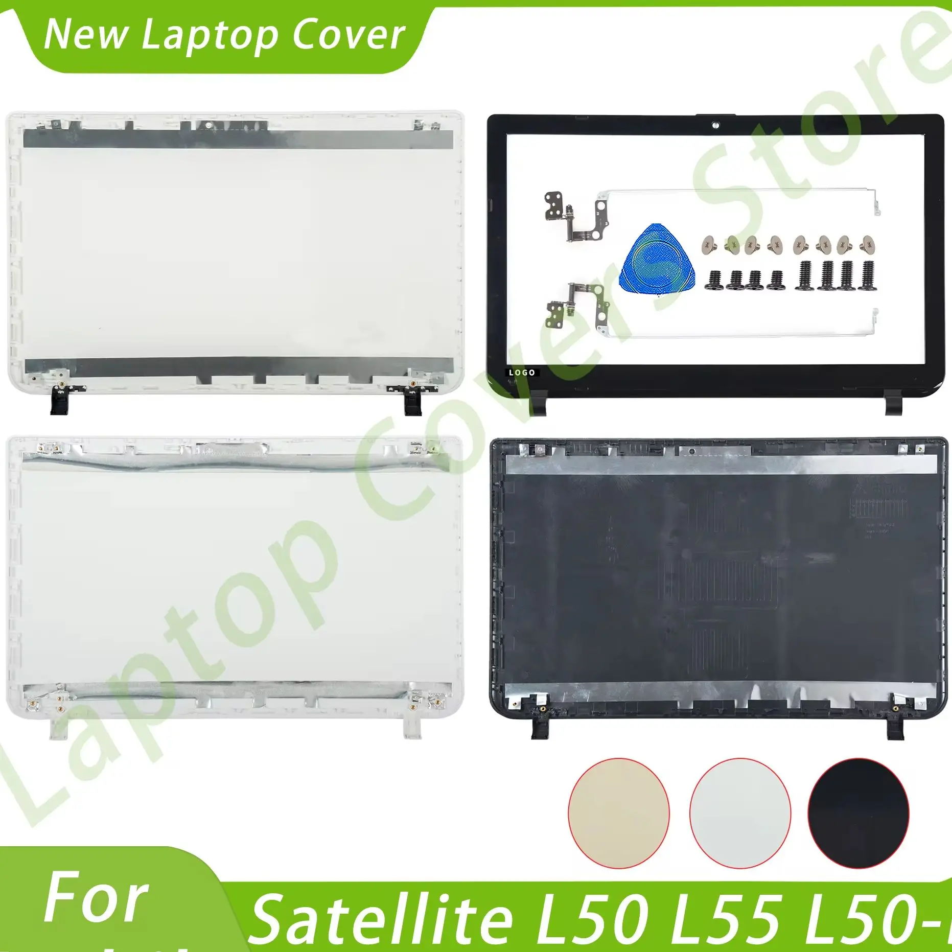 

NEW Covers For Satellite L50 L55 L50-B L55-B L55D-B L55T-B LCD Back Cover Front Bezel Case Replacement 15.6inch