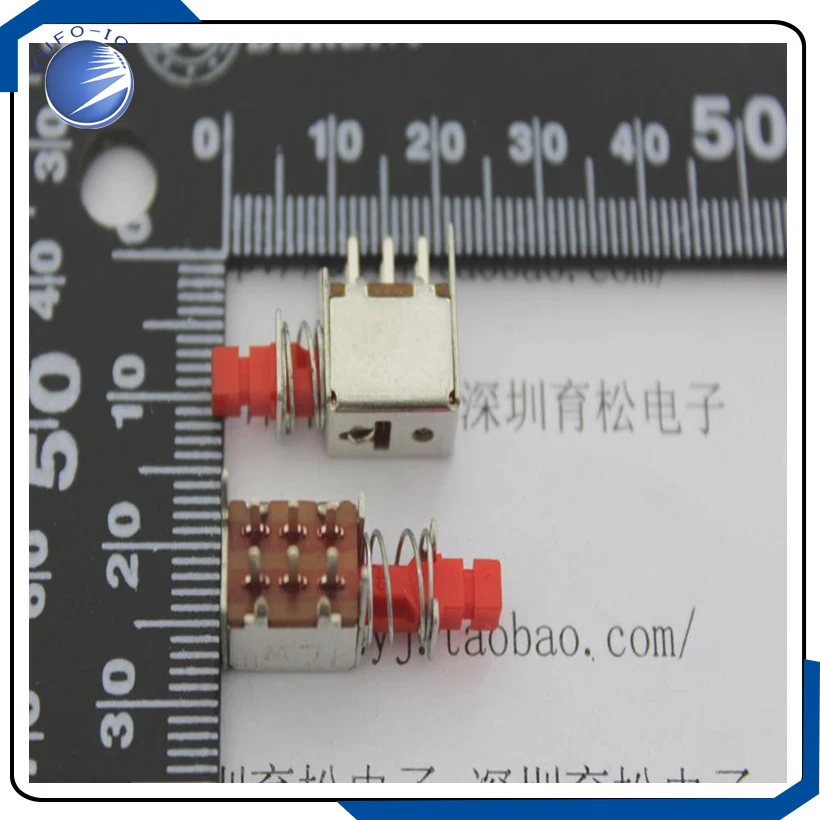 10PCS/LOT Self locking switch button switch PS-22F03 switch self lock