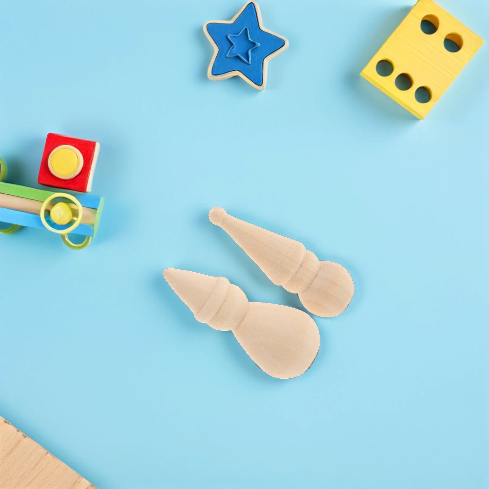 

20Pcs Wooden Snowman Ornaments Unfinished Craft Pegs for DIY Painting Christmas Decor Art Projects Holiday Crafts