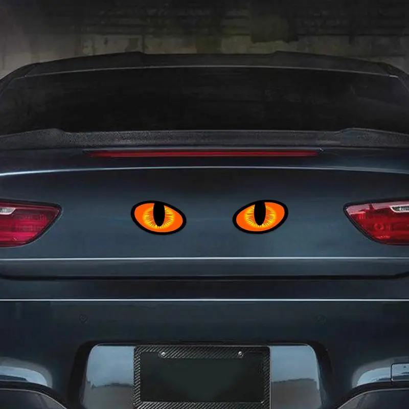 Reflective Eyes Car Sticker 3D Stereo Eye Decal Sticker Funny Car Stickers Durable Car Decals For Car Window Wall