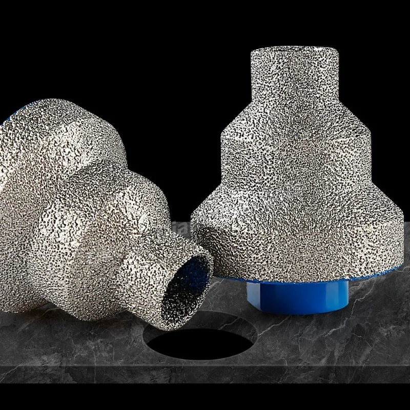 20-35-50mm Diamant-Stufen-Fasenbohrer Winkelschleifer-Lochsäge M10 M14 Gewinde für Marmor, Fliesen, Mauerwerk, Beton, Porzellan – Detail 3
