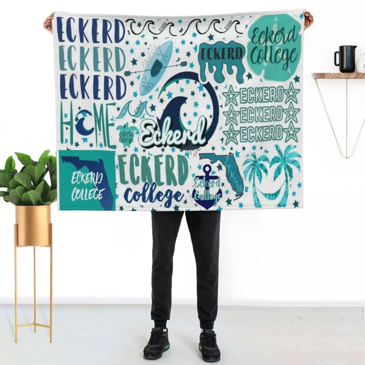 Eckerd College Blanket Throw Blanket decorative Travel Sleeping Bag Sofas Decoratives Blankets