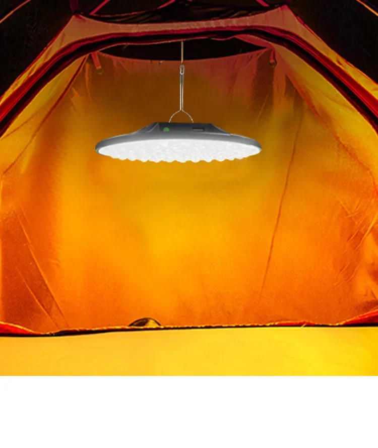 Recarregável LED Camping Light Lanterna de emergência portátil Pesca Luz, Reparação de Trabalho ao ar livre, 200W