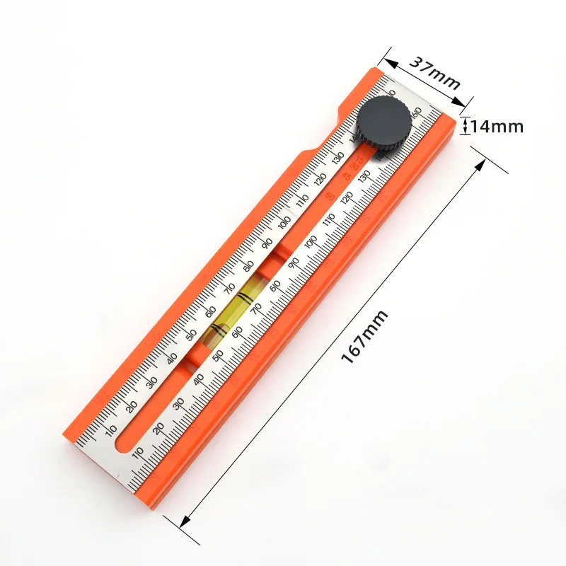 For Woodworking Depth Scribing Ruler, High-precision Multi-angle, Rotatable, Multi-functional Portable