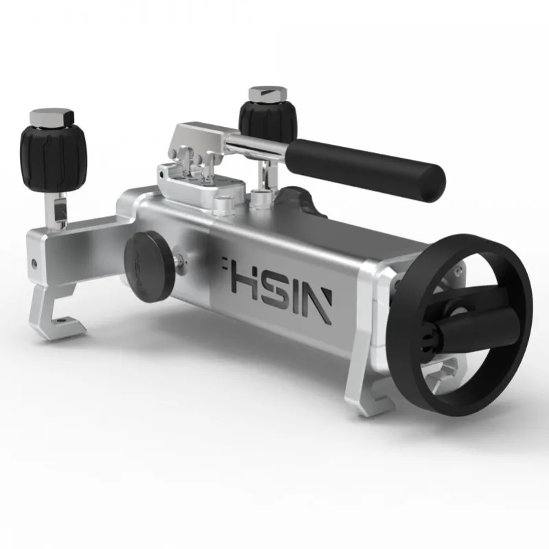 Manual High Pressure Generator Source Portable Hydraulic Water Oil Pressure Gauge Calibration Hand Pump for Calibrator 400bar