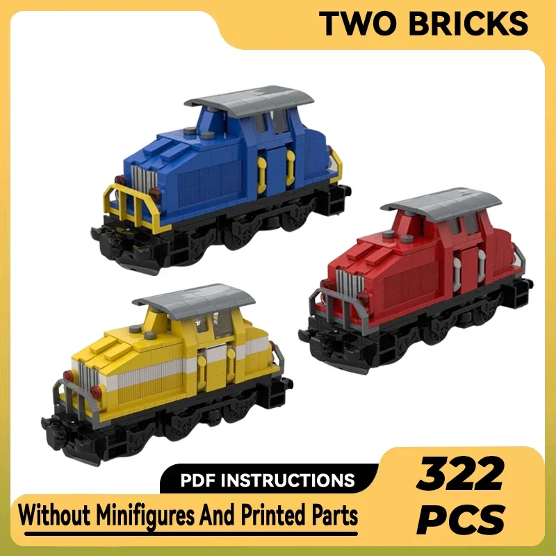 

City Train Model Moc Building Bricks DHG 500 C Workslocomotive Technology Modular Blocks Gifts Christmas Toys DIY Sets Assembly