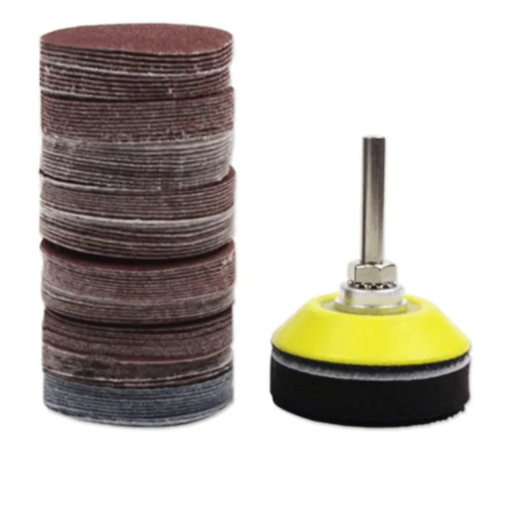 100Pcs Sanding Discs Pad Set 2 Inch 80-3000 Grit Multi Specification Polishing Cleaning Drill Rotary Tool Backer Plate