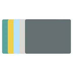 1pc Table Placemat Household 40x30cm Silicone Waterproof Heat Insulation Anti-Skidding Table Mat Home Improvement Spare Parts