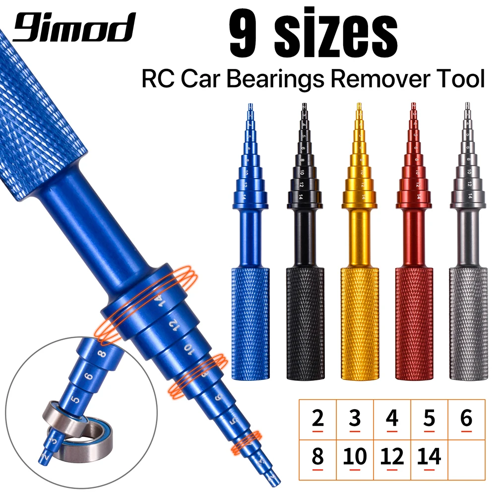 

9IMOD RC Car Ball Bearing Removal Tool Puller Remover Non-slip Repair Tools 2-14mm
