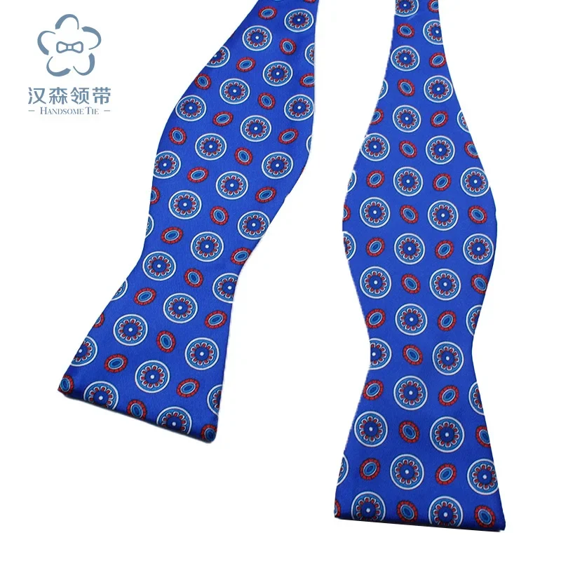 Men\'s wholesale hand tie gourd tie manufacturers printed polyester tie spot bow tie for man