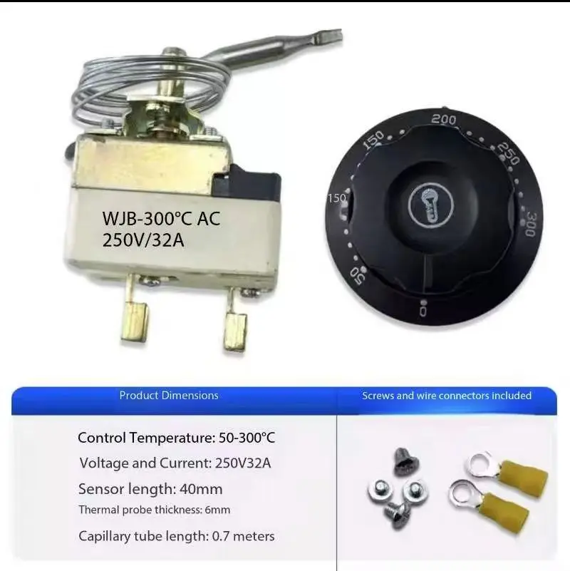 

Механический переключатель 50-300 градусов, водонагреватель, электрическая духовка, ручка для жарки, электрическая сковорода, регулятор температуры