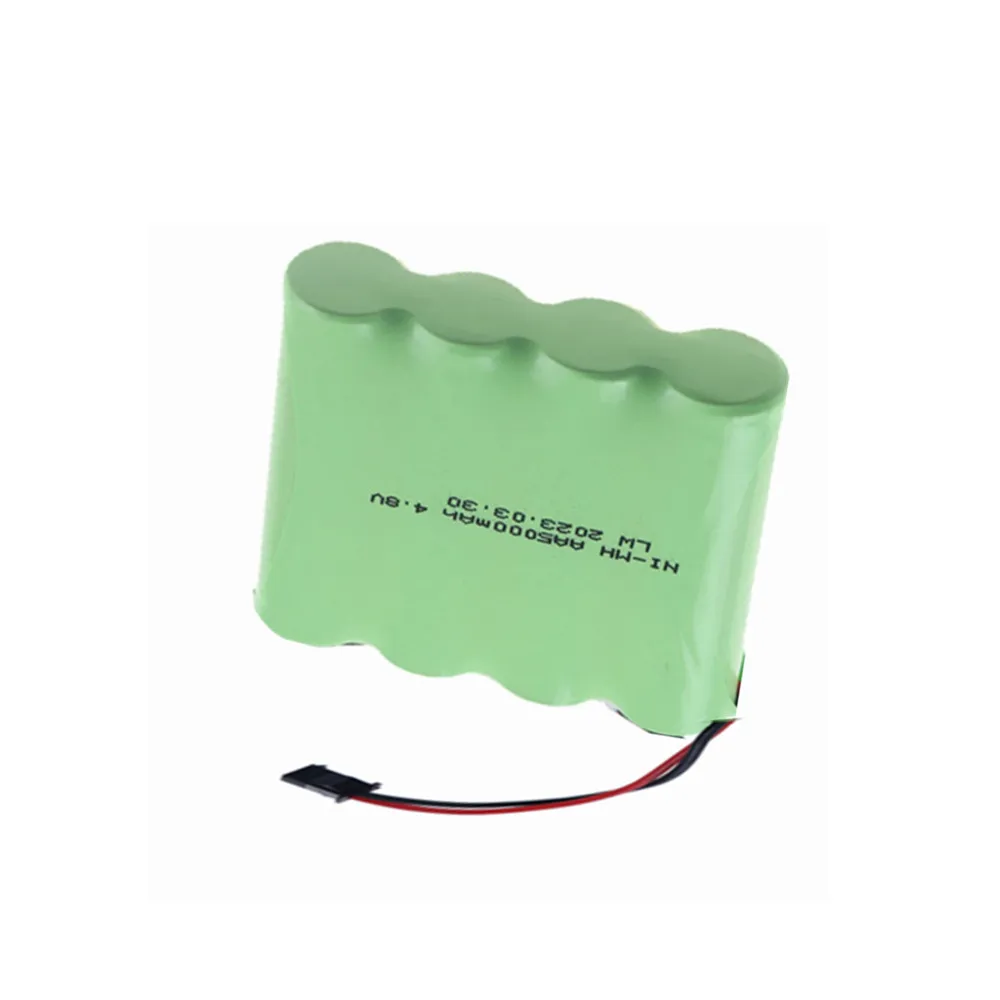 4.8V 5000mah NiMH Battery SM Plug and Charger For Rc toys Cars Tanks Robots Boats Guns Ni-MH AA 4.8 v Battery Pack toy accessory