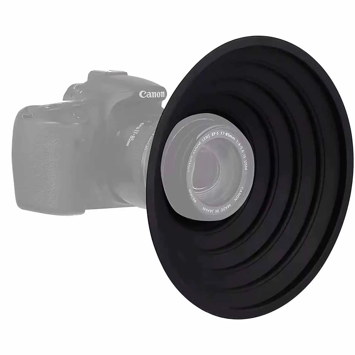 DSLR mirrorless camera lens silicone light shield horn soft rubber sleeve mirror sunshade foldable anti glass reflector