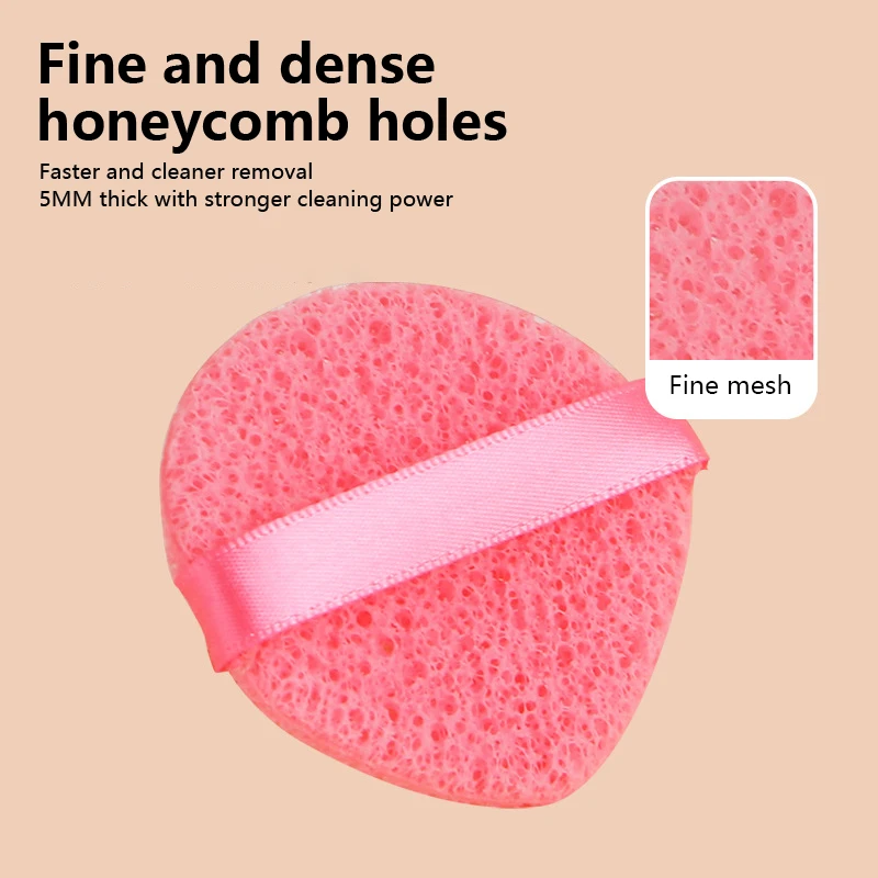 Face Wash Puff Soft Waterdrop-Shaped Sponge For Effortless Makeup Removal Face Wash Mud Masque Puff With Gloves For Makeup Wipe