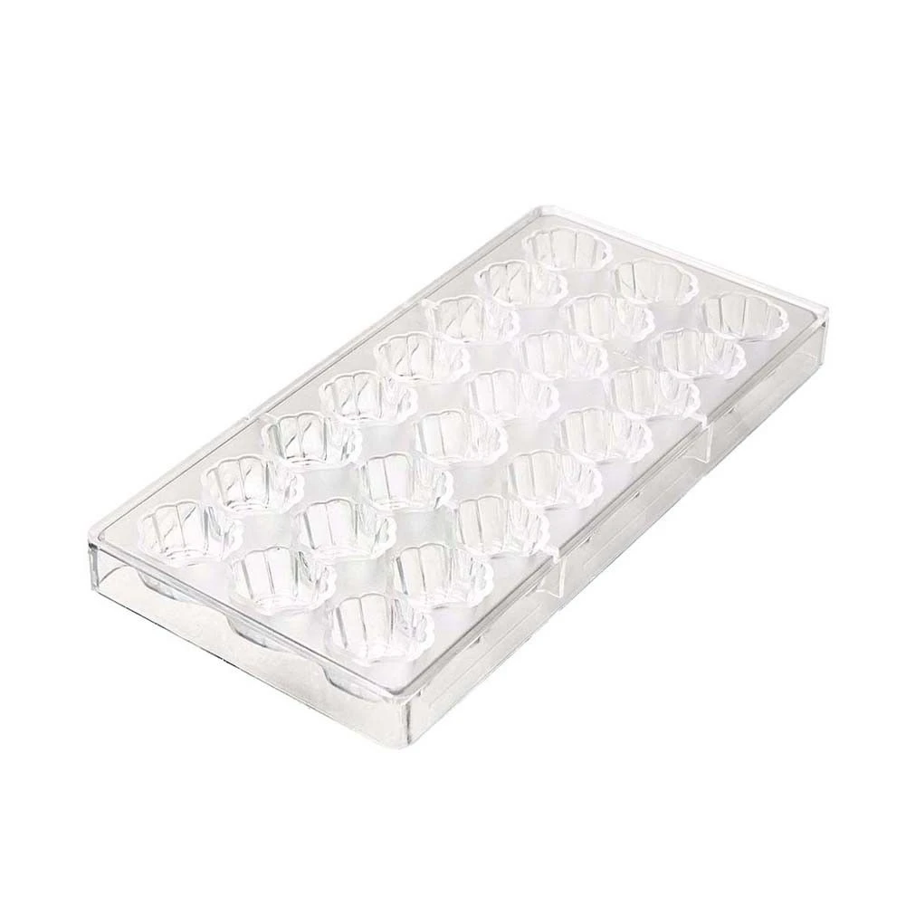

THIVN-2 Pcs Shell Shape Hard Chocolate Mold 3D Sea Shell Polycarbonate Clear Ice Jelly Candy Mould