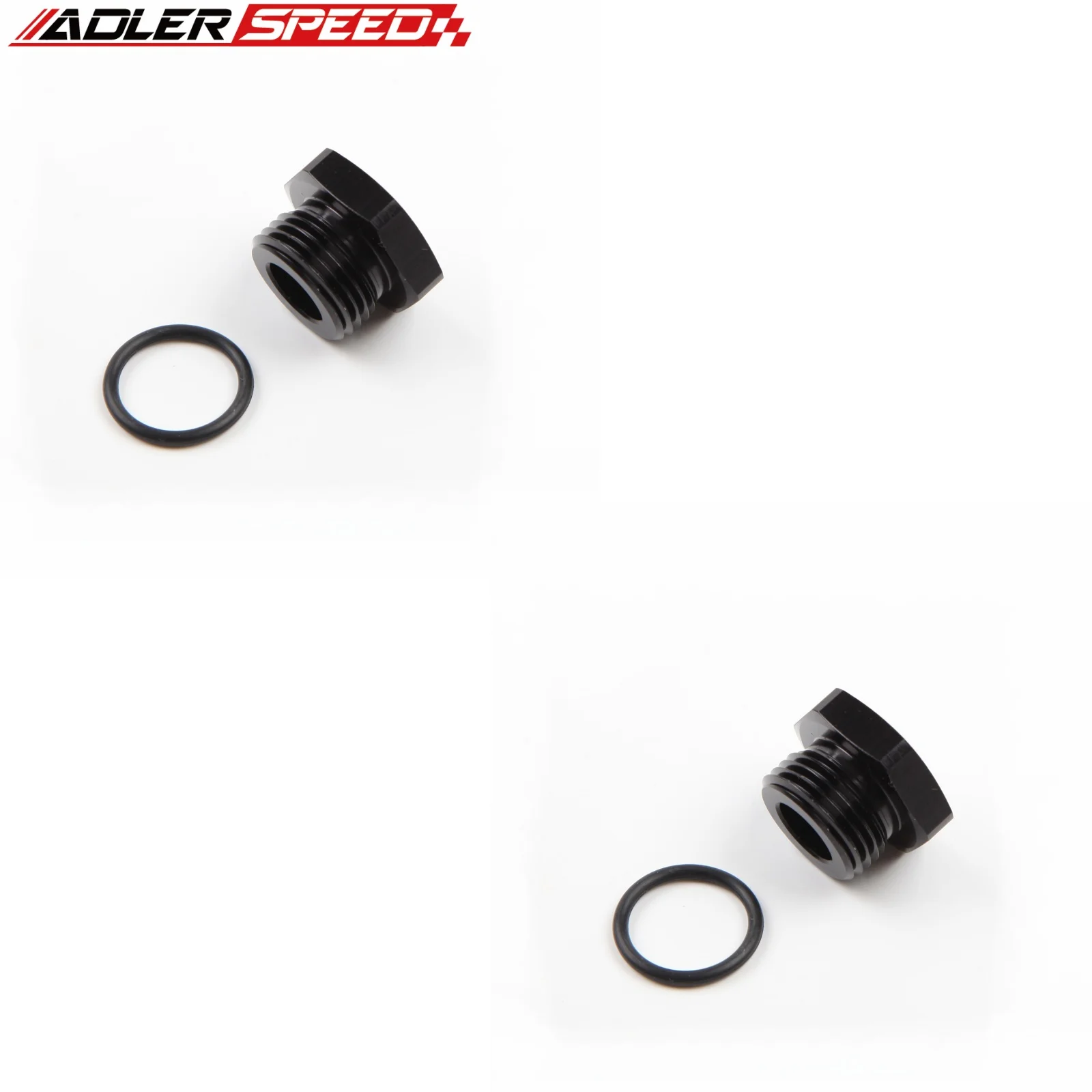 2pcs ADLERSPEED AN3 AN4 AN6 AN8 AN10 AN12 AN16 Aluminum Port Plug Fitting With O Ring Seal