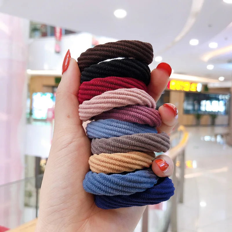 20PCS Women Girls Simple Basic Elastic Hair Bands Ties Scrunchie Holder Rubber Bands Fashion Headband Hair Accessories