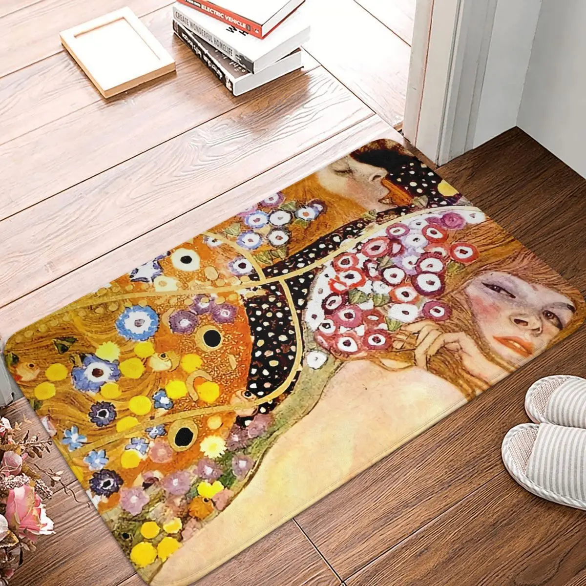 

Gustav Klimt Oil Paniting Bedroom Mat Vintage 1899 Klimt Painting Doormat Living Room Carpet Entrance Door Rug Home Decor